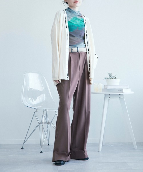 aimoha（アイモハ）の「aimoha menフォールド裾パンツ【セットアップ対応】（その他パンツ・メンズ・チョコ/グレー/ブラック/ベージュ・M/L/XL）」の11枚目の写真