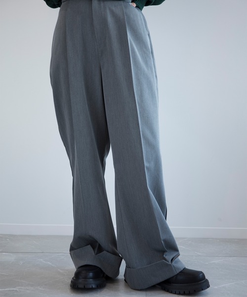 aimoha（アイモハ）の「aimoha menフォールド裾パンツ【セットアップ対応】（その他パンツ・メンズ・チョコ/グレー/ブラック/ベージュ・M/L/XL）」の21枚目の写真