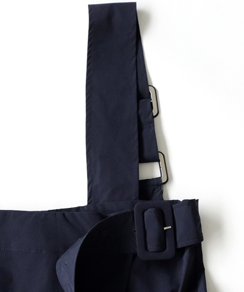 antiqua(アンティカ)の「アシメワンショルダーサロペット(サロペット/オーバーオール・レディース・ネイビー/ブラック・FREE)」の17枚目の写真