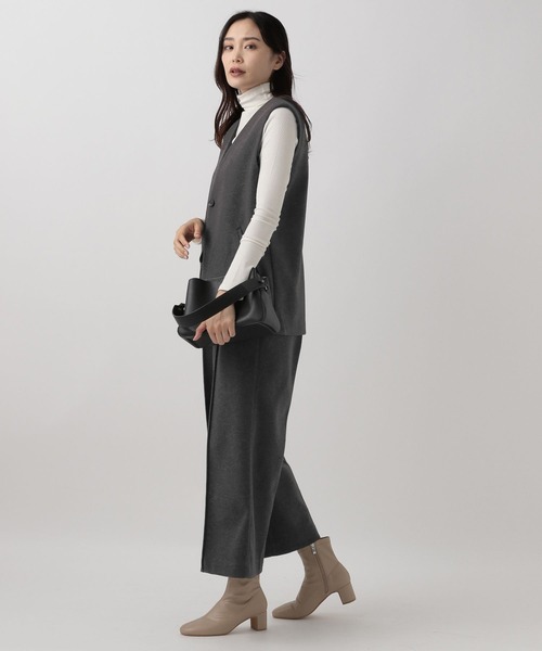 Elura(エルーラ)の「ウールライクワイドパンツ(その他パンツ・レディース・グリーン/ライトグレー/ブラウン系その他/ブラック系その他/チャコールグレー/ホワイト・LARGE/MEDIUM/X-LARGE/SMALL)」の10枚目の写真