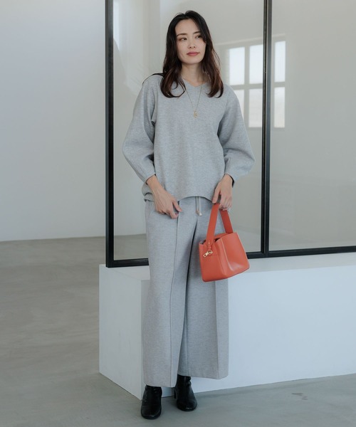 Elura(エルーラ)の「ウールライクワイドパンツ(その他パンツ・レディース・グリーン/ライトグレー/ブラウン系その他/ブラック系その他/チャコールグレー/ホワイト・LARGE/MEDIUM/X-LARGE/SMALL)」の14枚目の写真