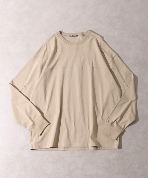 FUNALIVE(ファンアライブ)の「USA Cotton long sleeve T-shirt /コットンロンT unisex(Tシャツ/カットソー・メンズ・杢グレー/ブラック/グリーン/ブラウン/ホワイト/サックスブルー/ネイビー/チャコール/ベージュ/ピンク・XL/L/M)」の1枚目の写真
