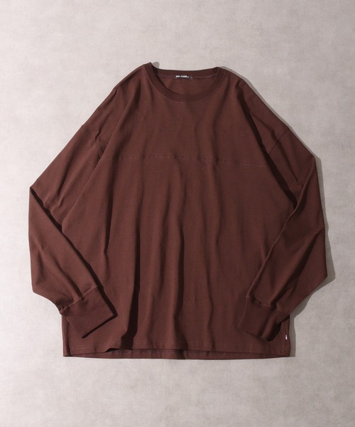 FUNALIVE(ファンアライブ)の「USA Cotton long sleeve T-shirt /コットンロンT unisex(Tシャツ/カットソー・メンズ・杢グレー/ブラック/グリーン/ブラウン/ホワイト/サックスブルー/ネイビー/チャコール/ベージュ/ピンク・XL/L/M)」の6枚目の写真