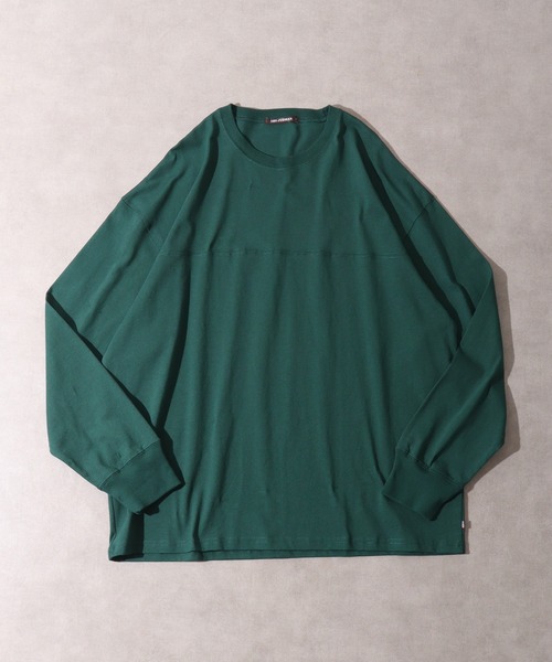 FUNALIVE(ファンアライブ)の「USA Cotton long sleeve T-shirt /コットンロンT unisex(Tシャツ/カットソー・メンズ・杢グレー/ブラック/グリーン/ブラウン/ホワイト/サックスブルー/ネイビー/チャコール/ベージュ/ピンク・XL/L/M)」の7枚目の写真