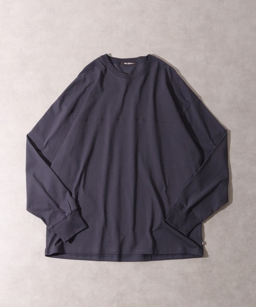 FUNALIVE(ファンアライブ)の「USA Cotton long sleeve T-shirt /コットンロンT unisex(Tシャツ/カットソー・メンズ・杢グレー/ブラック/グリーン/ブラウン/ホワイト/サックスブルー/ネイビー/チャコール/ベージュ/ピンク・XL/L/M)」の5枚目の写真