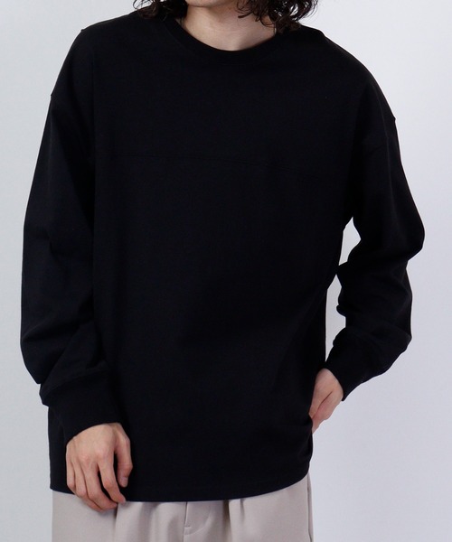 FUNALIVE(ファンアライブ)の「USA Cotton long sleeve T-shirt /コットンロンT unisex(Tシャツ/カットソー・メンズ・杢グレー/ブラック/グリーン/ブラウン/ホワイト/サックスブルー/ネイビー/チャコール/ベージュ/ピンク・XL/L/M)」の17枚目の写真