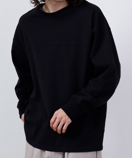 FUNALIVE(ファンアライブ)の「USA Cotton long sleeve T-shirt /コットンロンT unisex(Tシャツ/カットソー・メンズ・杢グレー/ブラック/グリーン/ブラウン/ホワイト/サックスブルー/ネイビー/チャコール/ベージュ/ピンク・XL/L/M)」の18枚目の写真