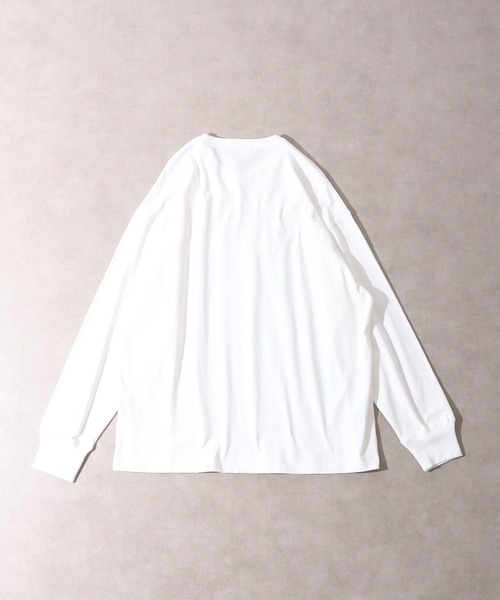 FUNALIVE(ファンアライブ)の「USA Cotton long sleeve T-shirt /コットンロンT unisex(Tシャツ/カットソー・メンズ・杢グレー/ブラック/グリーン/ブラウン/ホワイト/サックスブルー/ネイビー/チャコール/ベージュ/ピンク・XL/L/M)」の14枚目の写真