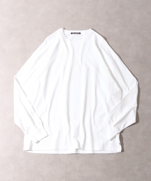 FUNALIVE(ファンアライブ)の「USA Cotton long sleeve T-shirt /コットンロンT unisex(Tシャツ/カットソー・メンズ・杢グレー/ブラック/グリーン/ブラウン/ホワイト/サックスブルー/ネイビー/チャコール/ベージュ/ピンク・XL/L/M)」の12枚目の写真