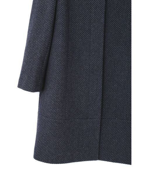 NATURAL BEAUTY BASIC（ナチュラルビューティーベーシック）の「【andGIRL 12月号掲載】【AneCan 12月号掲載】ツイードシャークロングコート（その他アウター・レディース・ブラック/ダークネイビー/グレー・SMALL/LARGE/MEDIUM）」の5枚目の写真