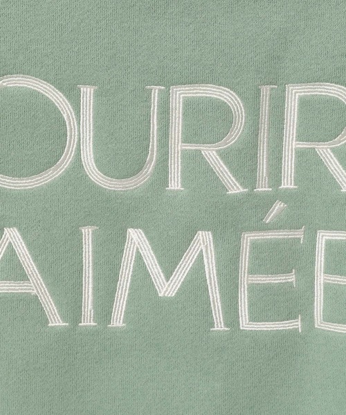 mysty woman（ミスティウーマン）の「線描き刺繍ロゴスウェット  988037（スウェット・レディース・ライトグリーン/モカ/オフホワイト・FREE）」の17枚目の写真