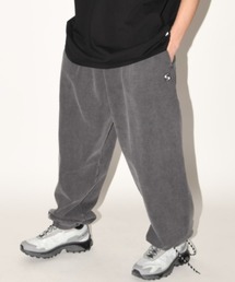 SUPERTHANKS（スーパーサンクス）の「【オーバーダイ加工】スウェット ワイド ルーズパンツ（ユニセックス）Wide sweat trousers (pigment dye)（スウェットパンツ）」