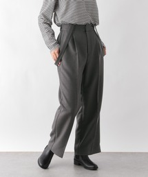 GLOBAL WORK | お手入れらくらくサス付きワイドパンツ/979219(その他パンツ)