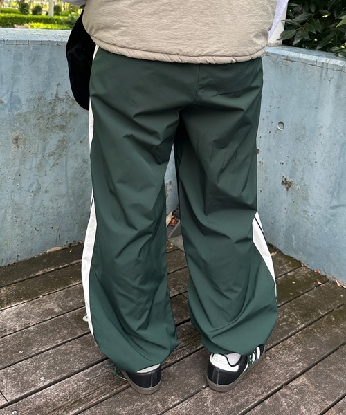 kutir（クティール）の「刺繍ロゴラインパンツ（その他パンツ・レディース・ネイビー/グリーン/ライトベージュ・LARGE/SMALL/MEDIUM）」の9枚目の写真