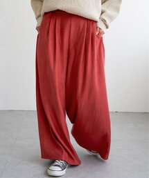 タックワイドガウチョパンツ