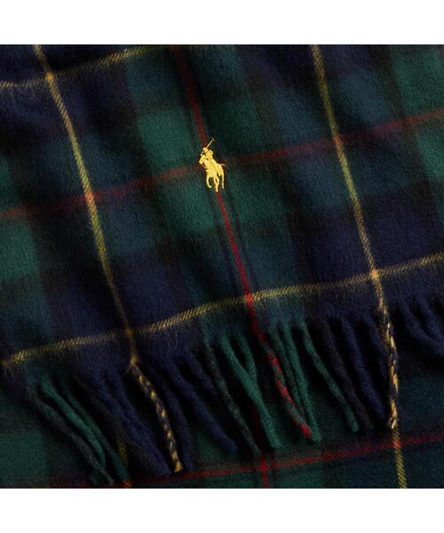 POLO RALPH LAUREN（ポロ ラルフ ローレン）の「タータン ラムウールカシミヤ スカーフ（ストール/ショール・メンズ・マルチ・ONE）」の2枚目の写真