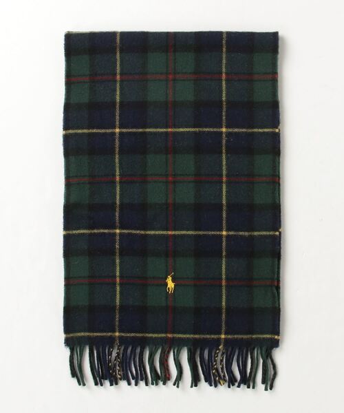 POLO RALPH LAUREN（ポロ ラルフ ローレン）の「タータン ラムウールカシミヤ スカーフ（ストール/ショール・メンズ・マルチ・ONE）」の3枚目の写真