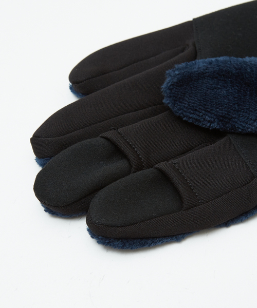 UNIVERSAL OVERALL（ユニバーサルオーバーオール）の「【UNIVERSAL OVERALL/ユニバーサルオーバーオール】ボアフリース ストレッチ/ タッチパネル対応 スマートグローブ（手袋・メンズ・ダークグリーン/グレー/ブラック/ネイビー・フリー）」の16枚目の写真