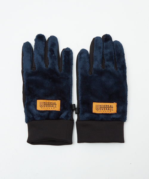 UNIVERSAL OVERALL（ユニバーサルオーバーオール）の「【UNIVERSAL OVERALL/ユニバーサルオーバーオール】ボアフリース ストレッチ/ タッチパネル対応 スマートグローブ（手袋・メンズ・ダークグリーン/グレー/ブラック/ネイビー・フリー）」の14枚目の写真