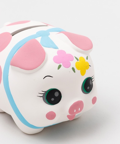 カヤ（カヤ）の「【カヤ】瀬戸焼の豚ちゃん貯金箱（インテリア