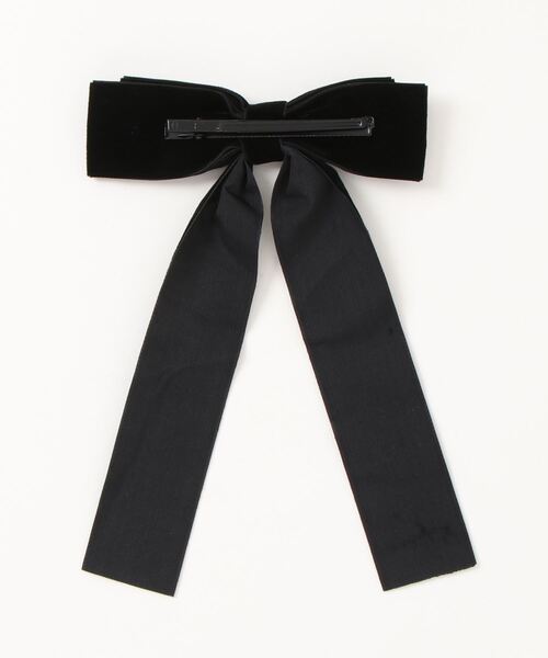 Catherine Cottage（キャサリンコテージ）の「ベロアリボンヘアクリップ（バレッタ/ヘアクリップ・キッズ・ブラック・FREE）」の3枚目の写真