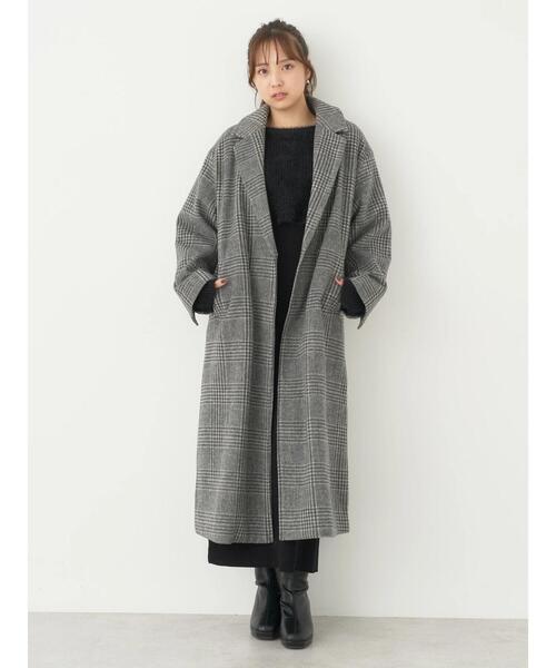 earth music&ecology（アースミュージックアンドエコロジー）の「チェスターコート(チェック)（チェスターコート・レディース・その他1・M/L）」の2枚目の写真