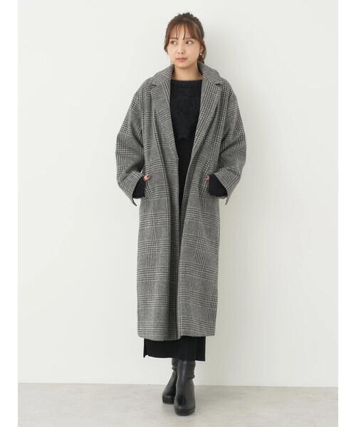 earth music&ecology（アースミュージックアンドエコロジー）の「チェスターコート(チェック)（チェスターコート・レディース・その他1・M/L）」の3枚目の写真