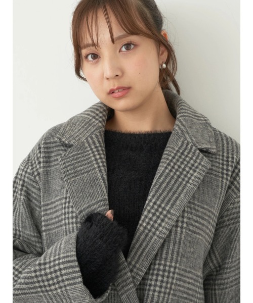 earth music&ecology（アースミュージックアンドエコロジー）の「チェスターコート(チェック)（チェスターコート・レディース・その他1・M/L）」の9枚目の写真