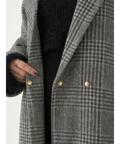 earth music&ecology（アースミュージックアンドエコロジー）の「チェスターコート(チェック)（チェスターコート・レディース・その他1・M/L）」の12枚目の写真