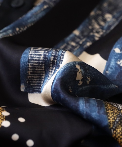 antiqua（アンティカ）の「アート柄スタンドカラーシャツ（シャツ/ブラウス・レディース・ブラック・FREE）」の19枚目の写真