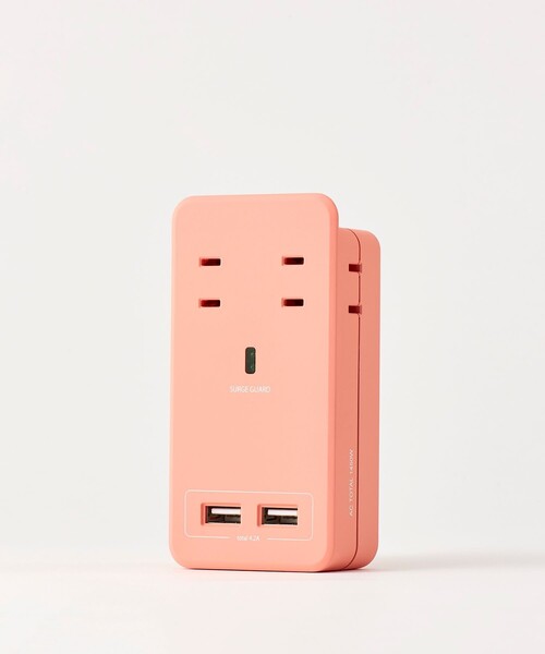 FREAK'S STORE（フリークスストア）の「Fargo/ファーゴ SATI COLOR AC4個口 4.2A USB 2ポート/サティカラー家庭用ACコンセント 4個口（生活家電・レディース・ベージュ/サックスブルー/ピンク/オレンジ/ラベンダー/グリーン・ONE SIZE）」の7枚目の写真