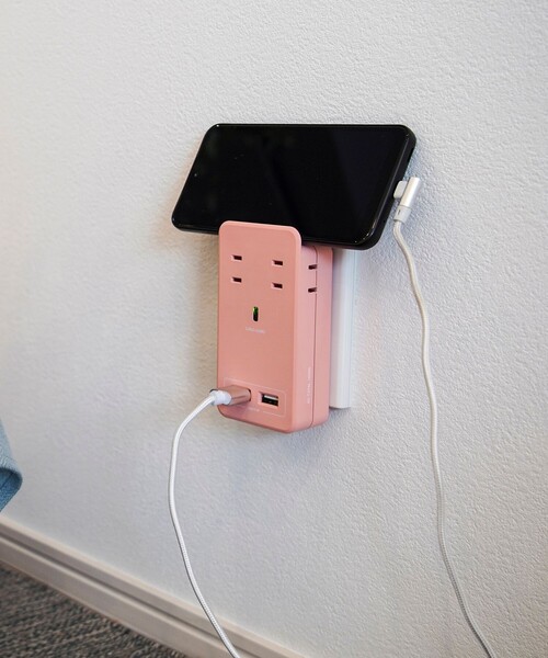 FREAK'S STORE（フリークスストア）の「Fargo/ファーゴ SATI COLOR AC4個口 4.2A USB 2ポート/サティカラー家庭用ACコンセント 4個口（生活家電・レディース・ベージュ/サックスブルー/ピンク/オレンジ/ラベンダー/グリーン・ONE SIZE）」の13枚目の写真