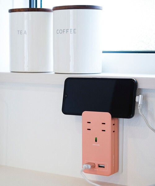 FREAK'S STORE（フリークスストア）の「Fargo/ファーゴ SATI COLOR AC4個口 4.2A USB 2ポート/サティカラー家庭用ACコンセント 4個口（生活家電・レディース・ベージュ/サックスブルー/ピンク/オレンジ/ラベンダー/グリーン・ONE SIZE）」の16枚目の写真