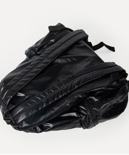 MASSIVE STORE（マッシブストア）の「【recomend selection/セレクト】フェイクレザードロストリング バックパック リュック　2308HCJB115（バックパック/リュック・メンズ・シルバー/ブラック・FREE）」の6枚目の写真