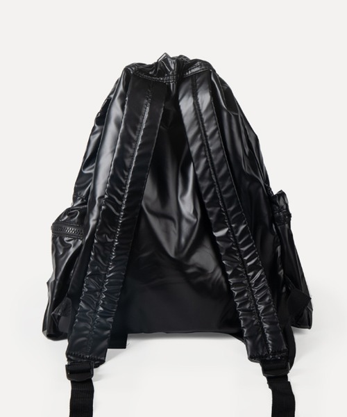 MASSIVE STORE（マッシブストア）の「【recomend selection/セレクト】フェイクレザードロストリング バックパック リュック　2308HCJB115（バックパック/リュック・メンズ・シルバー/ブラック・FREE）」の8枚目の写真