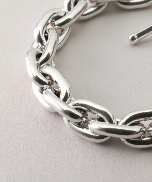 SLOBE IENA（スローブイエナ）の「【PHILIPPE AUDIBERT/フィリップ・オーディベール】太チェーンバングル（ネックレス・レディース・シルバー・FREE）」の6枚目の写真