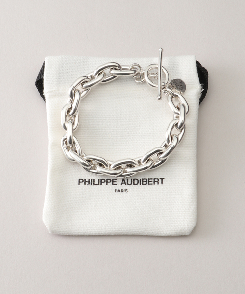 SLOBE IENA（スローブイエナ）の「【PHILIPPE AUDIBERT/フィリップ・オーディベール】太チェーンバングル（ネックレス・レディース・シルバー・FREE）」の7枚目の写真