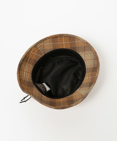 BEAMS PLUS（ビームスプラス）の「BEAMS PLUS / ウール ポリエステル チェック ジャングルハット（ハット・メンズ・グリーン/ブラウン・ONE SIZE）」の10枚目の写真