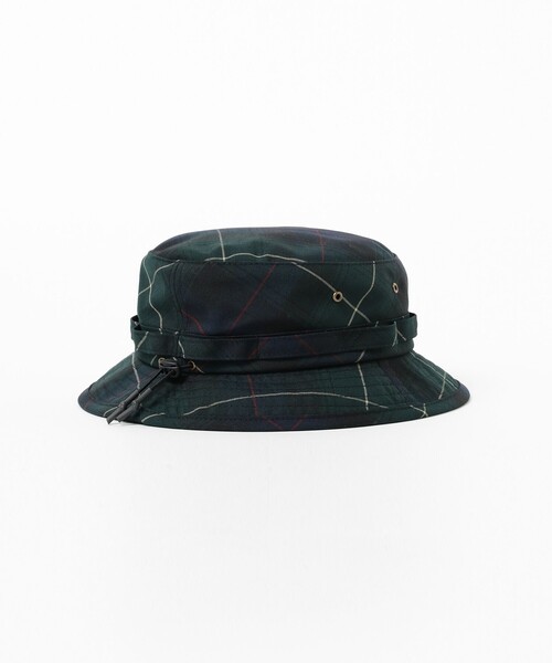 BEAMS PLUS（ビームスプラス）の「BEAMS PLUS / ウール ポリエステル チェック ジャングルハット（ハット・メンズ・グリーン/ブラウン・ONE SIZE）」の11枚目の写真