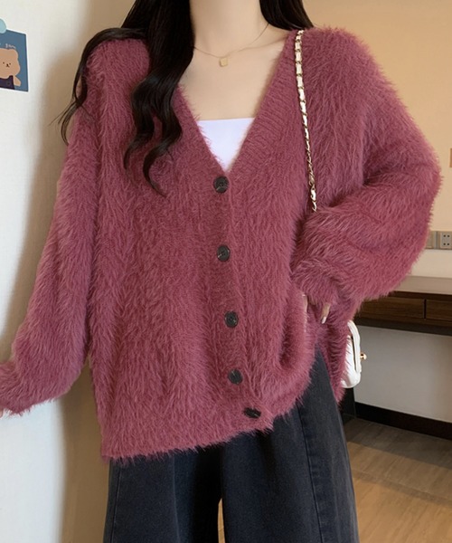 Girly Doll（ガーリードール）の「シャギーニットカーディガン