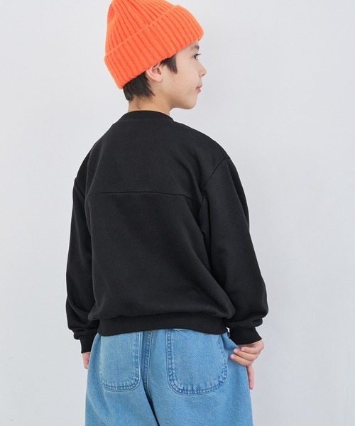 セール】キッズ 裏毛胸フラップポケットトップス（スウェット