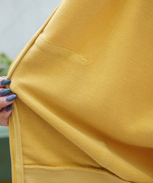 adidas（アディダス）の「adidas/アディダス ジップパーカー オーバーサイズ ジップアップ スウェット JSY18（パーカー・レディース・ライトブルー/オートミール/グレー系その他・L/XL/M）」の8枚目の写真