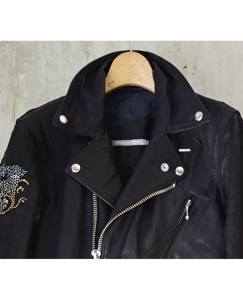 FranCisT_MOR.K.S.（フランシストモークス）の「FranCisT_MOR.K.S./フランシスト モークス/HORSE LEATER VINTAGE CYCLONE RIDERS JACKET（ライダースジャケット・メンズ・ブラック・4）」の3枚目の写真