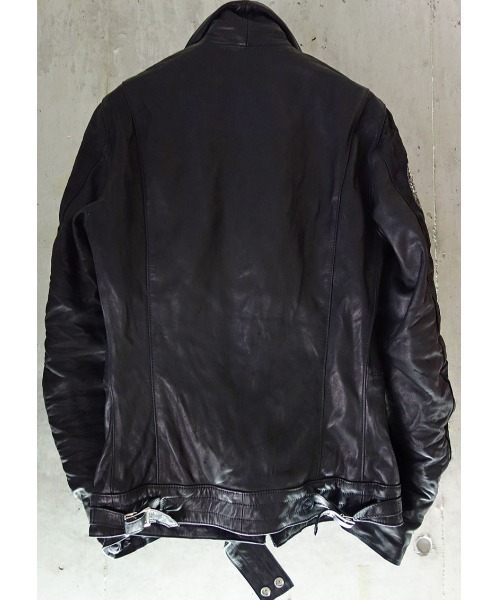 FranCisT_MOR.K.S.（フランシストモークス）の「FranCisT_MOR.K.S./フランシスト モークス/HORSE LEATER VINTAGE CYCLONE RIDERS JACKET（ライダースジャケット・メンズ・ブラック・4）」の5枚目の写真