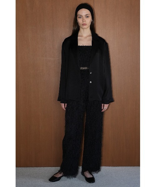 ジャケット・アウター CLANE TAILORED SATIN SHIRT CLANE（クラネ）の「CLANE/クラネ/TAILORED SATIN SHIRT（テーラード