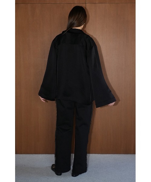 CLANE（クラネ）の「CLANE/クラネ/TAILORED SATIN SHIRT（テーラード