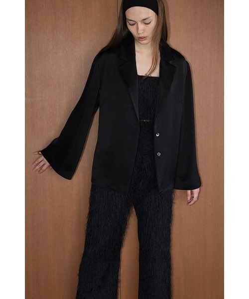 CLANE（クラネ）の「CLANE/クラネ/TAILORED SATIN SHIRT（テーラード