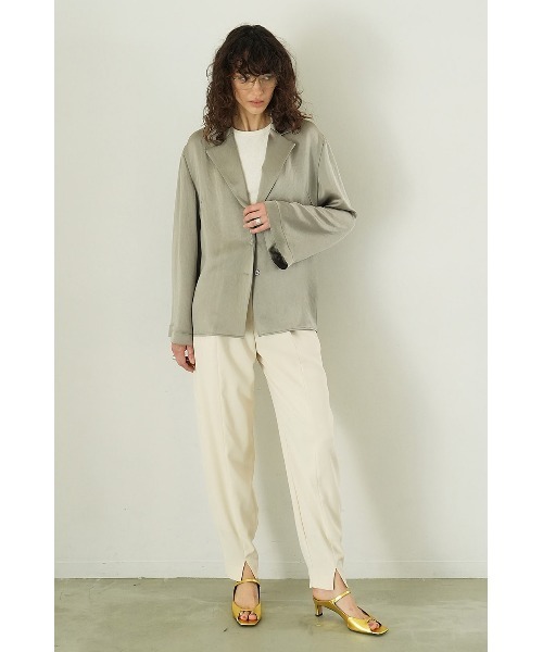 CLANE（クラネ）の「CLANE/クラネ/TAILORED SATIN SHIRT（テーラード