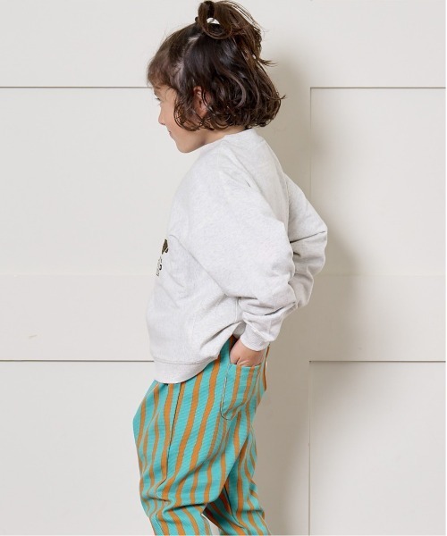 BIG FIELD(ビッグフィールド)の「ナガソデリブツキプリントロンT(80~150cm)(Tシャツ/カットソー・キッズ・オフホワイト/キャメル/ライトブルー/チャコール・120/130/140/90/100/110/95/150/80)」の9枚目の写真