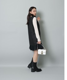 Rirandture フレアミニジャンスカ S★超美品 Rirandture（リランドチュール）の「シアーフレアミニジャンスカ